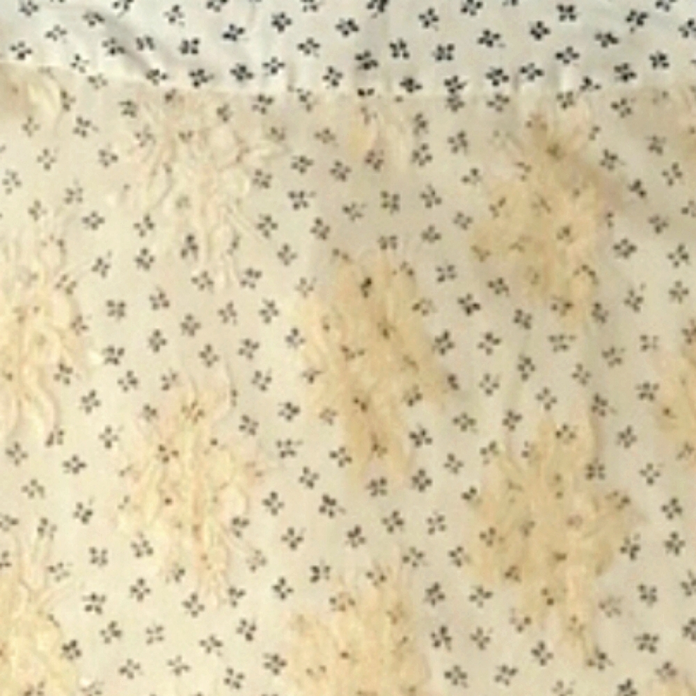 NEW Vintage Skirt with Sheer Lace Overlay - Picture 8 of 12